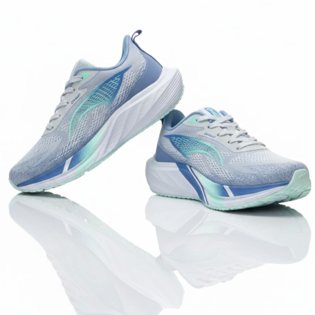 JINNAIBO ENIC Athletic Running Shoes – Grey/Blue/Mint Green